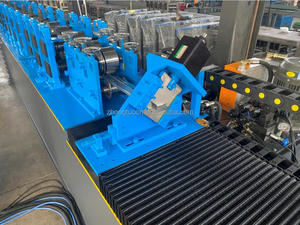 Rotolo lampeggiante in acciaio di alluminio ex macchina per la formatura del bordo del tetto in metallo USA popolare macchina per il bordo del gocciolamento del tetto ad angolo di v - Product Image 4
