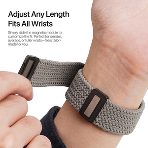 Bracelet de montre élastique tissé en nylon, adapté à la montre Apple, bracelet de montre de sport à boucle magnétique, bracelet de montre intelligente - Product Image 6