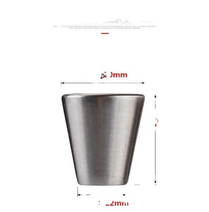 Contemporary Style Cone Shape Solid Zinc Alloy Brush Nickel Copper <strong>Matte</strong> <strong>Black</strong> Color Cabinet <strong>Knobs</strong> <strong>Drawer</strong> Handle Dresser Pull - Product Image 3