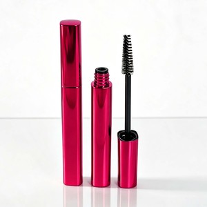 Envase de Rímel Cuadrado Metálico Brillante, Tubo de Rímel Vacío con Logotipo Personalizado, Envase de Plástico para Cosméticos con Tapa de Rosca - Product Image 1
