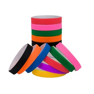 สายรัดข้อมือซิลิโคนสองสีสีชมพูสีขาวทรงกลมกันน้ำเครื่องประดับส่งเสริมการขาย - Product Image 2