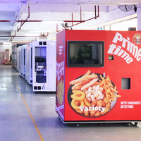 Máquina Expendedora Automática de Papas Fritas y Pollo Frito con Pantalla Táctil de 32 Pulgadas, Monitoreo Remoto e Integración en la Nube, 20-150 Unidades