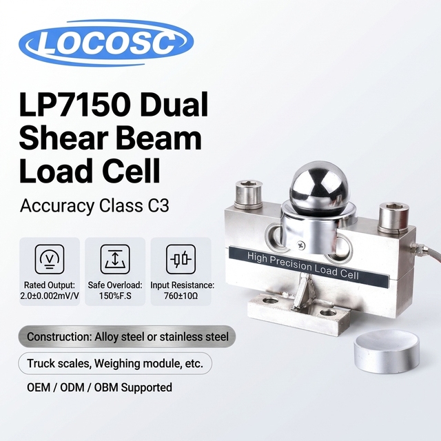 LOCOSC Portable Weighbridge Truck Scale Digital Load Cell, 30Ton Hm9B Load Cell Price 30T