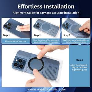 16 Aimants personnalisés pour appareil photo, magnétiques, double ultra composite, en promotion, tendance, avec boucle pour cartes bancaires et <span class=keywords><strong>Apple</strong></span>, plaque annulaire spéciale en tôle - Product Image 4