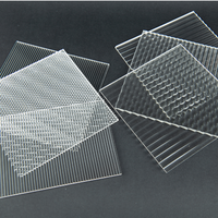 Panneau acrylique texturé prismatique en nid d'abeille pour la diffusion de la lumière, panneau PMMA pour la décoration architecturale et commerciale moderne