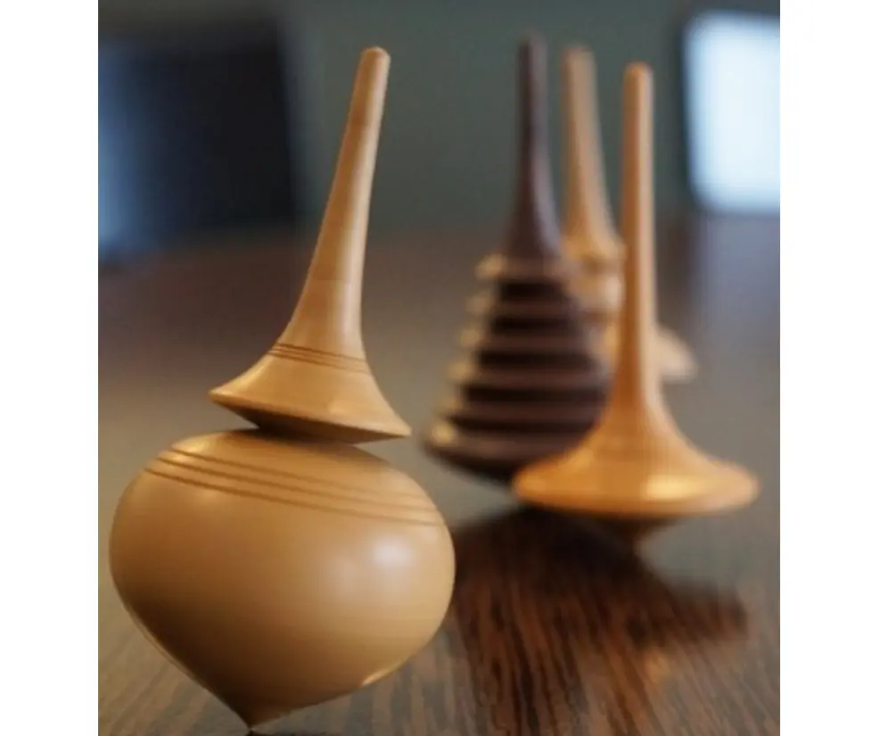 Decorative Spinning Top Wooden Handcrafted Games Original Gift adult spinning tops