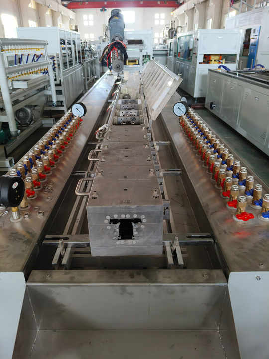 UPVC Window Profile Door Frame Making Machine  PVC Profile Extrusion Line AC Siemens Motor Plastic Extruder Machine