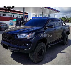 Kit Carrosserie SR5 Insight Tuning Facelift avec Clips de Pare-chocs Avant Nouveaux pour Hilux GR Sport 2016-2019, Ouvertures pour Capteurs d'Aide au Stationnement, Garantie 1 An - Product Image 4