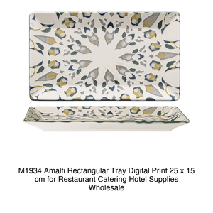 ถาดสี่เหลี่ยมพิมพ์ลายดิจิตอล M1934 Amalfi ขนาด 25 x 15 ซม. สำหรับร้านอาหาร โรงแรม ขายส่งอุปกรณ์จัดเลี้ยง - Product Image 2