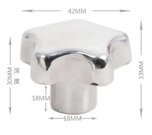 M6 M8 M10 M12不锈钢铝制家具手柄星形旋钮带内螺纹