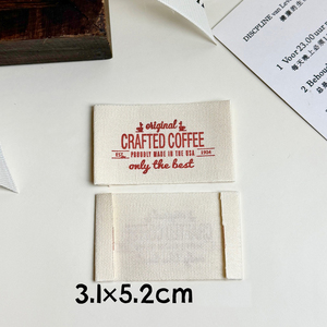Etiquetas de Tela de Algodón con Estampado de Oso de Dibujos Animados Personalizadas, Etiquetas de Prendas <span class=keywords><strong>para</strong></span> Mascotas con Tinta Suave, <span class=keywords><strong>para</strong></span> Suéteres y <span class=keywords><strong>Ropa</strong></span> - Product Image 5