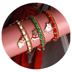 Wholesale Christmas sets Bracelets Fashion korean sued chain bracelets for women jewelry girls holiday gift