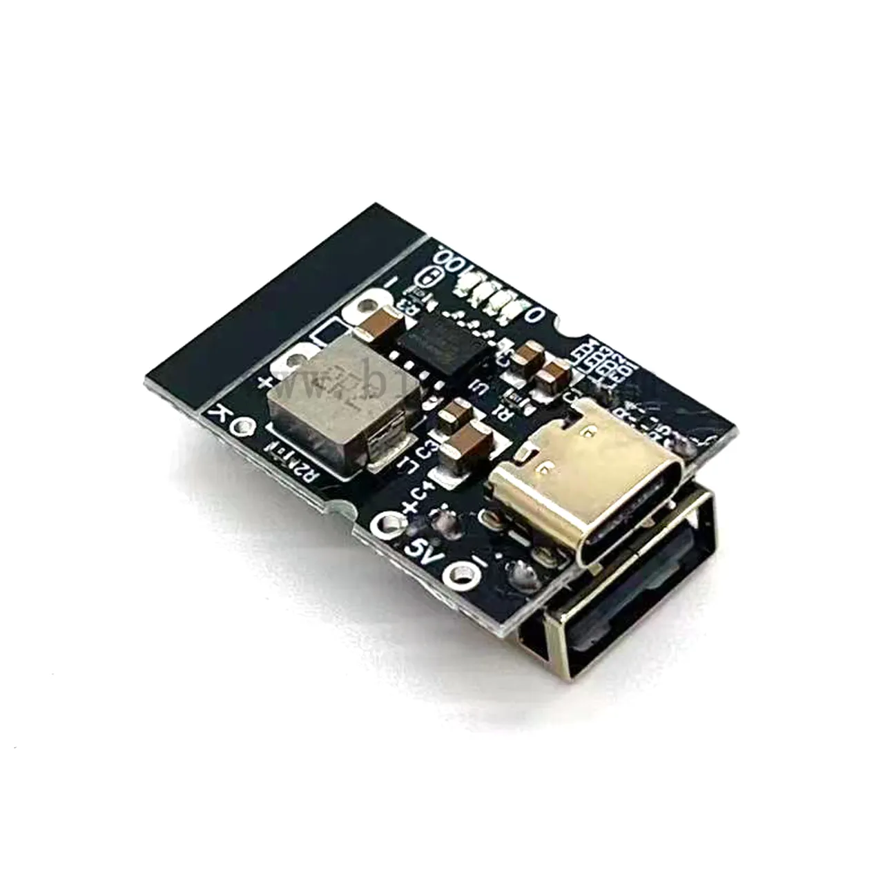 Type-C USB 5V 2A Boost Converter Step-Up Power Module Lithium Battery Charging Protection Board LED Display USB