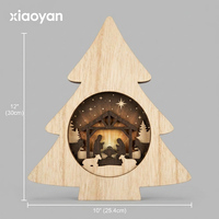 Décoration de traîneau de rennes en contreplaqué 3D |   Ornement de table de Noël personnalisé |   XIAOYAN AW061 Fournitures de Fêtes en Gros 2026
