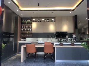 Meubles de cuisine <span class=keywords><strong>et</strong></span> de salle à manger modernes, personnalisés, modulaires, en <span class=keywords><strong>bois</strong></span>, contreplaqué <span class=keywords><strong>et</strong></span> verre, écologiques, avec conception gratuite pendant 48 heures - Product Image 2