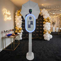 Photomaton portable pour iPad avec impression instantanée et partage sur les réseaux sociaux, idéal pour les mariages, les fêtes et les événements