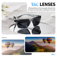 Lunettes de soleil de conduite de luxe personnalisées avec logo de marque, style de vie, sport, haute qualité, polarisées UV400, légères, monture complète pour hommes