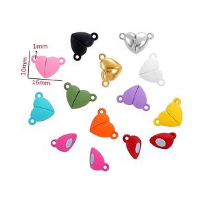 G1874 मिश्र धातु फैशन के सामान रंग का धातु मैग्नेट लटकन बटन सर्किल प्यार दिल आकर्षण चुंबकीय गहने बनाने के लिए - Product Image 5