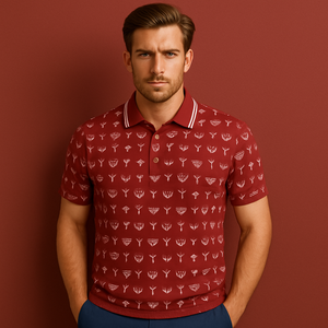 Secado rápido Slim Fit Impresión cómoda Diseño personalizado Impresión por sublimación Cuello abotonado Polo Camisa Ropa de golf - Product Image 1