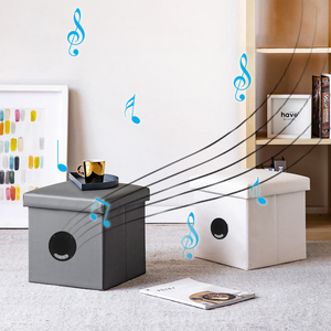 Pieghevole per l'altoparlante Bluetooth banco di stoccaggio per auto bagagliaio posteriore scatola di immagazzinaggio Home sistema Audio con suono ad alta fedeltà - Product Image 6