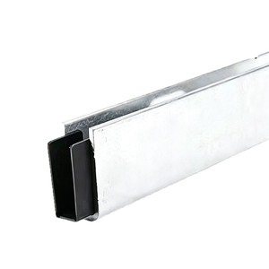 Base de Pasamanos en U de Acero Inoxidable para Barandillas de Escaleras de Hormigón, Soporte Preincrustado para Vidrio sin Marco - Product Image 3