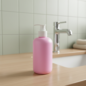 Flacon pompe en plastique HDPE pour lait corporel, lotion, shampoing et après-shampoing pour bébé, finition mate, couleurs personnalisées - Product Image 3