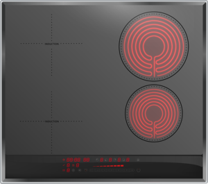 Cocina híbrida de cuatro quemadores y 6700W de alta potencia, empotrada, 2 en 1, con placa de inducción cerámica, cocina eléctrica de infrarrojos. - Product Image 4