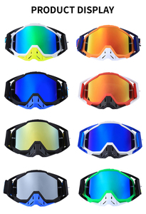 بيع بالجملة Jiepolly UV400 دراجة نارية دراجة نارية ترابية Pc عدسة مخصصة نظارة شمسية نظارات موتو نظارات - Product Image 6