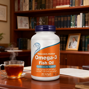 Omega-3 Antioxidantes Suplementos de aceite de pescado Dosificación diaria de cápsula de gelatina blanda para adultos - Product Image 2