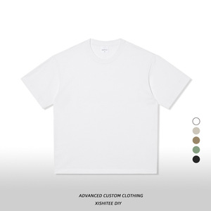 Poids lourd 280G Logo personnalisé plaine vierge 100% coton hommes DTG impression T-shirts surdimensionné goutte épaule T-shirt pour hommes - Product Image 2