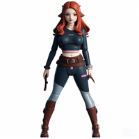Figura de Acción 3D de Chica de Plástico, Colección de Fabricante Personalizada, Juguete de Figura Móvil, Personaje de Anime en Pose de Pie