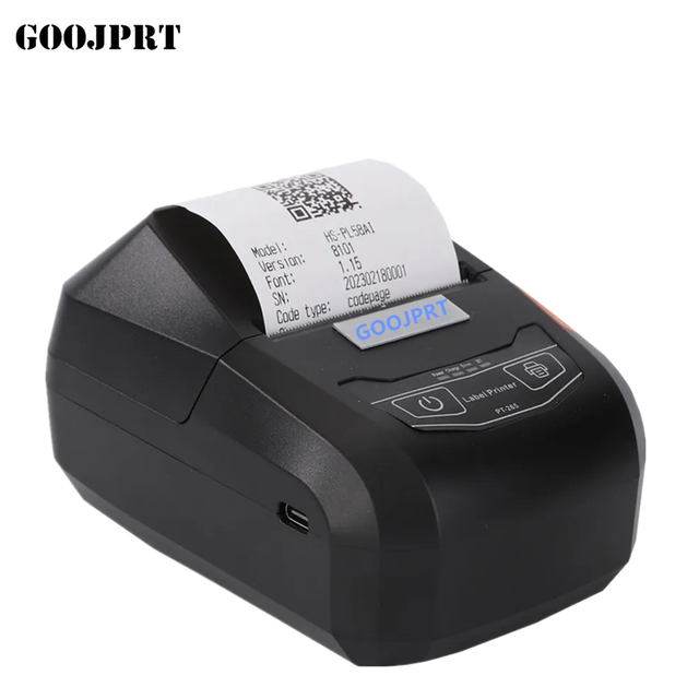2inch Mini Thermal Label Printer 58mm Roll Sticker Printer Black and White ESC for Retail Use USB & for in Stock