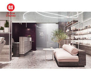 High-End Customized Eco-Friendly Waterproof Duty Cosmetics Display Counter Cosmetics Store Interior Design for Makeup Fitting - Product Image 2