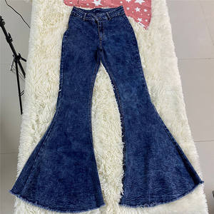 Nouveau design, style tendance, jeans mom taille haute coupe bootcut, pantalon de cow-boy mode, grandes tailles pour adolescentes et femmes - Product Image 4