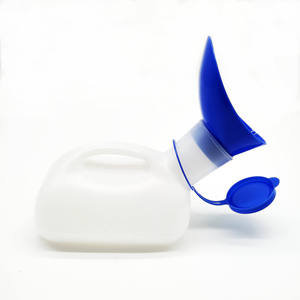 Toilet portabel mudah dibawa untuk luar ruangan, Toilet PE wanita pria dengan tutup plastik antibocor, wadah urin uniseks - Product Image 2