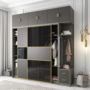 Meubles de chambre à coucher, portes coulissantes, placard en PVC, armoire <span class=keywords><strong>DIY</strong></span> - Product Image 1