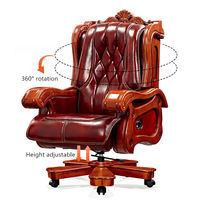 Chaise de direction en cuir de style chinois de haute qualité