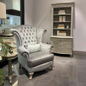 الأثاث إحياء بصمة أريكة كرسي النمط الأوروبي الأمريكية سحاب عالية الظهر أريكة واحدة النمر كرسي - Product Image 6