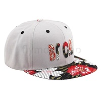 Casquettes de baseball ajustables à 6 panneaux, style snapback, en coton jersey, avec logo brodé personnalisé, visière plate, motif feuille, style hip-hop, pour extérieur