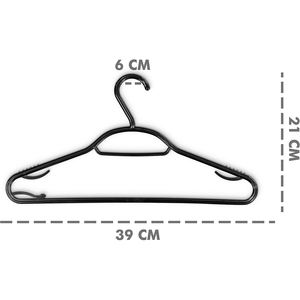 Cintres en plastique cintre durable peu encombrant avec rainures d'épaule pour une utilisation standard quotidienne - Product Image 3