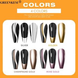 12ml 4 couleurs <span class=keywords><strong>miroir</strong></span> pour ongles Gel Liner UV LED <span class=keywords><strong>effet</strong></span> métal Logo personnalisé Nail Liner Gel Polish - Product Image 2