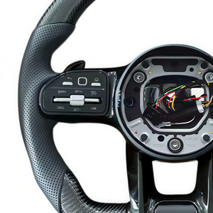 Volant en fibre de carbone pour <span class=keywords><strong>Mercedes</strong></span> Benz 809 W206 W205 W204 W222 W223 W213 W177 W463 AMG GT GLS63 GLE63 SL63 G63 A45 - Product Image 4