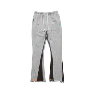 Yeni en çok satan özel erkekler Patchwork Graffiti pamuk elastik kemer Flare <span class=keywords><strong>Sweatpants</strong></span> - Product Image 2