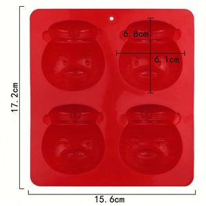 Moule à bougies en silicone écologique, nouveau design, forme chat mignon à 4 trous, échantillon gratuit, pour fabrication artisanale de gâteaux, savons et résines, OEM/ODM - Product Image 2