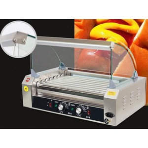 Máquinas comerciales de aperitivos 5 7 9 11 rodillos Máquina eléctrica de salchichas para perros calientes de acero inoxidable Rodillo para <span class=keywords><strong>parrilla</strong></span> para perros calientes - Product Image 3