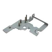 Muestra Gratuita ISO9001, Soportes de PCB SGCC de Metal Estampado y Chapa Metálica Personalizados ODM/OEM, Incluyendo Servicios de Electroerosión por Hilo, Remachado y Recubrimiento