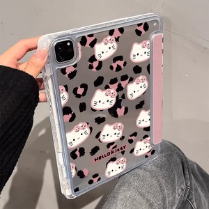 Japanese‑Korean Leopard Print KT Cat iPad Case Y‑Fold Stand <b>Pen</b> Slot Cover for iPad Pro12.9 Air7 Mini <b>Tablet</b> - Product Image 2