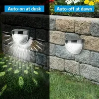 Lampe solaire murale extérieure étanche pour clôture, éclairage de jardin à LED, décoration feston pour marches de jardin, patio, escaliers, 1-24 pièces