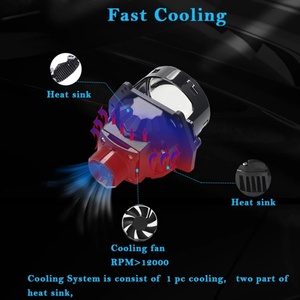 Auto Headlight Assembly Light Source Sanvi Super Bright S9 3 Inch <b>H4</b> H7 Auto Bi-led Projector Lens Headlight Automotive Headlamp - Product Image 5