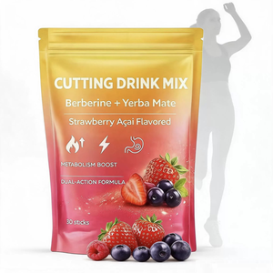 OEM Personalizado: Mezcla Instantánea en Polvo de Té de <span class=keywords><strong>Yerba</strong></span> Mate con Berberina, Sabor Fresa y Açaí, Suplemento para la Salud, Belleza y Adelgazamiento - Product Image 3